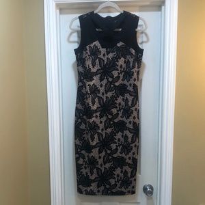 Floral black dress